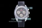 OMF Swiss Replica Omega Speedmaster Moonwatch Grey Meteorite Dial Black Nylon Strap